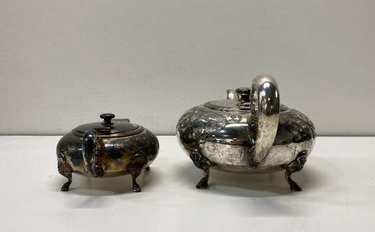 E.G. Webster & Son Plate Sliver Tea Pot and Creamer Set image number 4