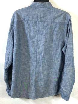 Calvin Klein Men Blue Denim Button Up Shirt L alternative image