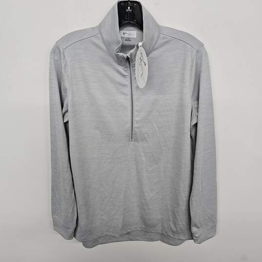Gray Half Zip Pullover image number 1