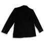 Womens Black Long Sleeve Pockets Notch Lapel One Button Blazer Size 8P image number 4