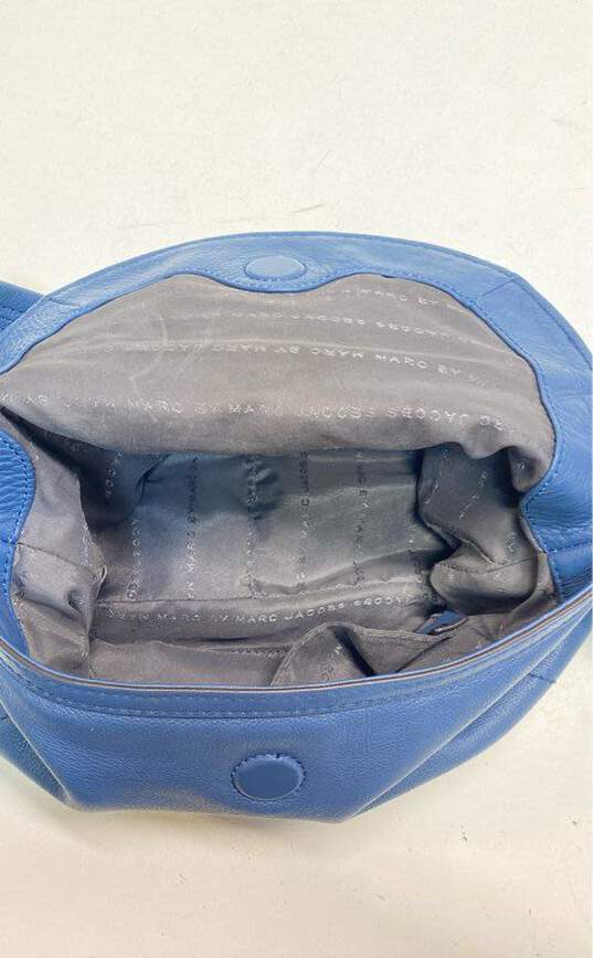 Marc Jacobs Leather Turnlock Shoulder Bag Blue image number 5