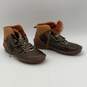 Womens Cazorla Brown Leather Round Toe Lace-Up Ankle Combat Boots Size 40 image number 2