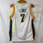 Seattle SuperSonics 7 RASHARD LEWIS Youth XL 18/20 NBA Reebok Jersey image number 2