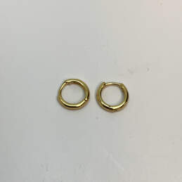 Designer Lucky Brand Gold-Tone Round Shape Fashionable Hoop Earrings alternative image