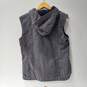 Women’s Carhartt Sherpa Lined Snap Front Hooded Jean Vest Sz S image number 2
