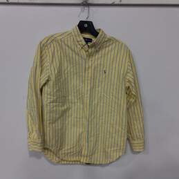 Polo Ralph Lauren Men's Yellow Button Up Size 16