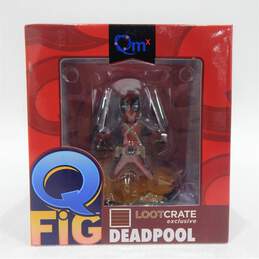 Marvel Captain America 12 In Action Figure Toy Biz W/ QMX Lootcrate Deadpool Vinyl Figure IOB alternative image