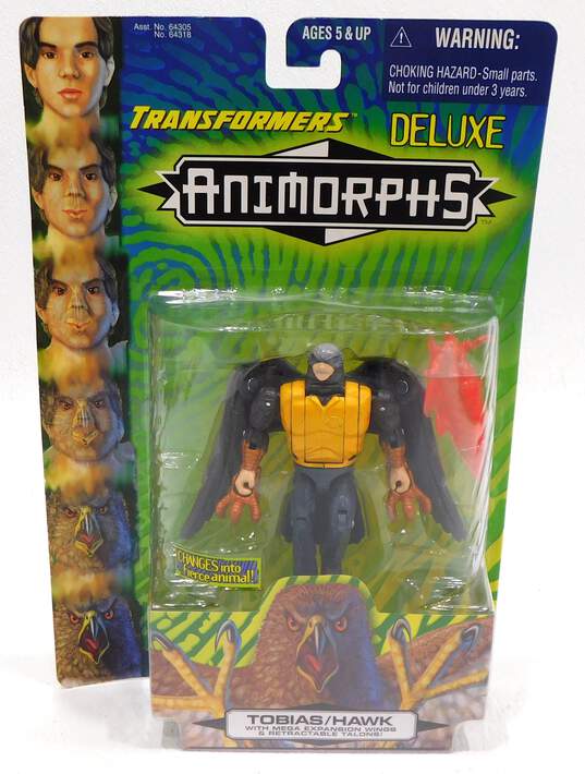 Transformers Deluxe Animorphs Tobias Hawk Figure Hasbro 1998 Sealed image number 1