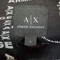 Armani Exchange Men Black Logo Button Up Shirt L image number 3