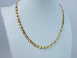 14k Yellow Gold Curb Chain Necklace 10.2g alternative image