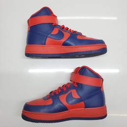 2020 WOMEN'S NIKE BY YOU (ID) AIR FORCE 1 HIGH NAVY/RED SIZE 9.5 alternative image