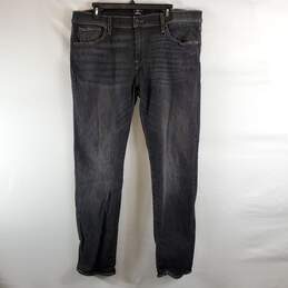 7 For All Mankind Men Black Jeans Sz 38
