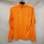 Nike Men Orange Half Zip Activewear Shirt S image number 1