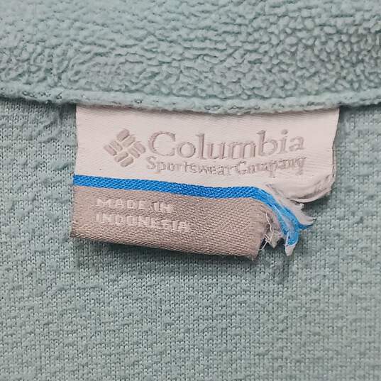 Women's Columbia Arctic Air Fleece Pullover Lite Mint Green Sz M image number 3
