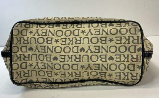 Dooney & Bourke Monogrammed Shoulder Bag Black, Beige image number 7