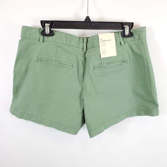 GAP Women Olive Green Shorts Sz 10 NWT image number 2