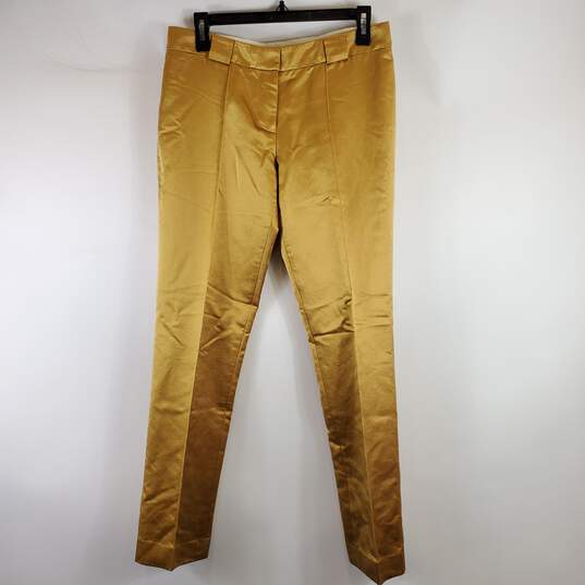 Tory Burch Women Gold Pants Sz 6 image number 1