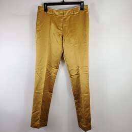 Tory Burch Women Gold Pants Sz 6