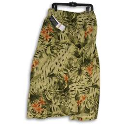 NWT Josephine Chaus Womens Multicolor Floral Silk Midi Wrap Skirt Size 12 alternative image