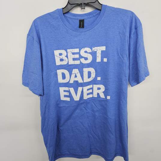 Gildan Blue Best. Dad. Ever. Graphic Tee image number 1