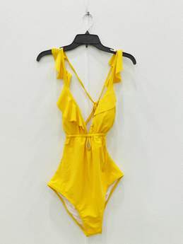 Cupshe Women's Yellow One Piece Swimsuit Size M