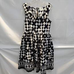 Kate Spade New York Sleeveless Black/White Dress Size 10