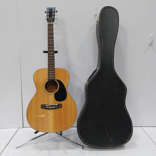 Fransiscan 6 String Acoustic Guitar Model No. 692 w/Black Hard Case image number 1