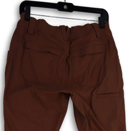 Womens Purple Flat Front Slash Pocket Straight Leg Trouser Pants Size 6x31 image number 4