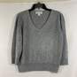 Certified Authentic Women's Grey St. John 3/4 Sleeve Sweater, Sz. 10 image number 1