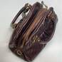 Marc by Marc Jacobs Leather Classic Q Satchel Metallic Burgundy image number 5
