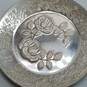 Franklin Mint Alphabet Sterling Silver Miniature Plates Q, R, S, T, U 52.9g image number 3
