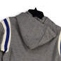 NWT Womens Gray Long Sleeve Drawstring Kangaroo Pocket Pullover Hoodie Sz S image number 3
