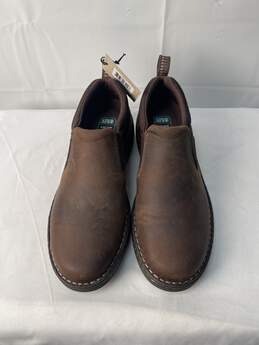 womensArifat Womens Brown Leather Walking Shoe
