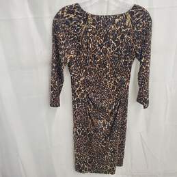 Joseph Ribkoff Women's Animal Print Long Sleeve Dress Size 6 NWT