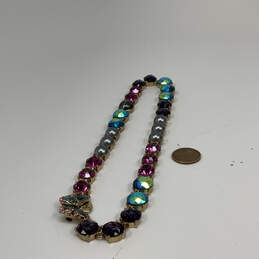 Designer Betsey Johnson Gold-Tone Crystal Stone Butterfly Charm Necklace alternative image