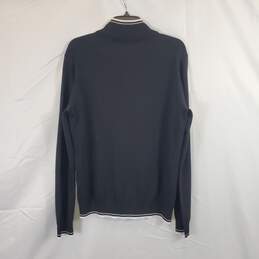 Michael Kors Men Black Quarter Zip Sweater NWT sz L alternative image