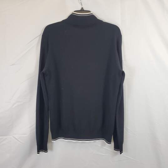 Michael Kors Men Black Quarter Zip Sweater NWT sz L image number 2