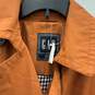 NWT Gap Womens Orange Brown Double Breasted Belted Trench Coat Size Small image number 3