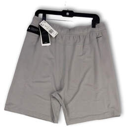 NWT Mens Gray Drawstring Elastic Waist Pocket Athletic Shorts Size Large alternative image