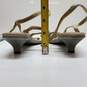 AUTHENTICATED WMNS PRADA BEIGE LEATHER STRAPPY SANDALS EU SZ 37 image number 4