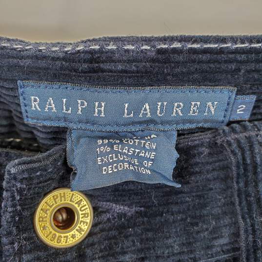 Ralph Lauren Women Blue Pants Sz 2 image number 3