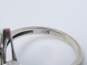 10K White Gold Marquise Cut Hematite Ring 2.9g image number 5