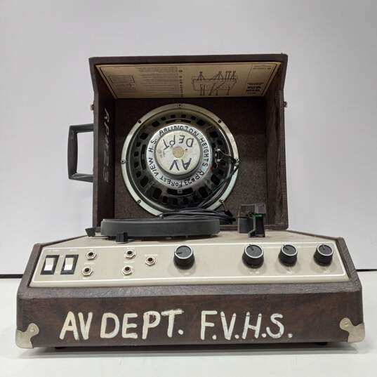 Vintage Califone 1845K Record Player w/ Speaker image number 2