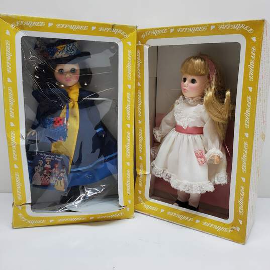 Lot of 2 Vintage Effanbee Dolls Lil Kitten and Mary Poppins image number 1