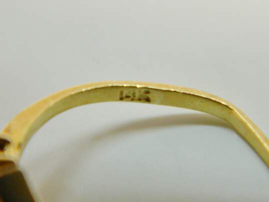 14K Yellow Gold Diamond Accent Ring for Repair 2.3g image number 5