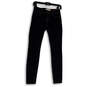 Womens Black Dark Wash Pockets Stretch Denim Skinny Leg Jeans Size 5 image number 1