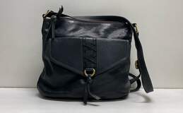 Great American Leather Works Black Leather Shoulder Bag