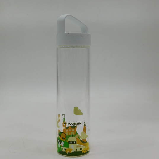 Starbucks You Are Here Collection 18.5 oz  Glass Water Bottle image number 1