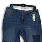 NWT Womens Blue Dark Wash Stretch Pocket Denim Skinny Leg Jeans Size 10 image number 3