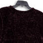 NWT Womens Purple Knitted Long Sleeve Crew Neck Pullover Sweater Size Large image number 4